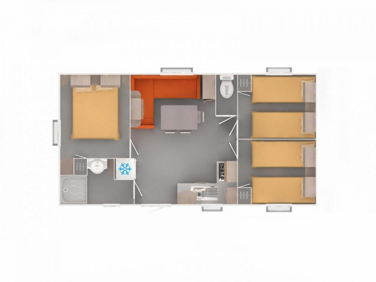 Mobilehome 8 Personnes Avec Clim Situe Aux Sables Du Midi ヴァンドル・プラージュ エクステリア 写真